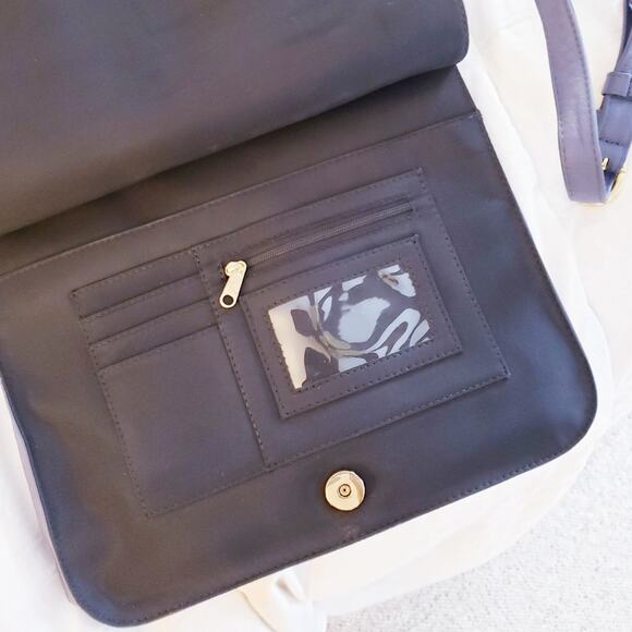 JPOurse Genuine Leather The Traveler Crossbody Bag Denim‎ Blue Adjustable Strap - Picture 6 of 6